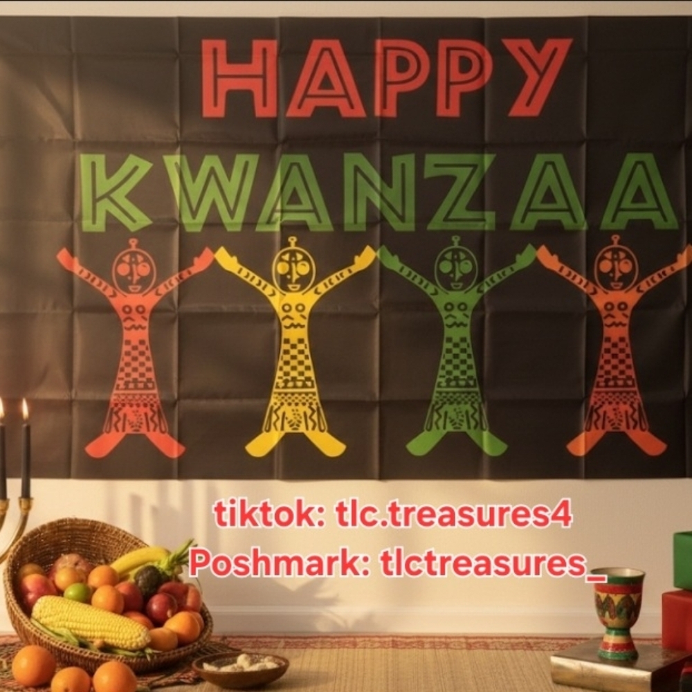 5ft Happy Kwanzaa Large Backdrop Banner Party Decoration Heritage Holiday